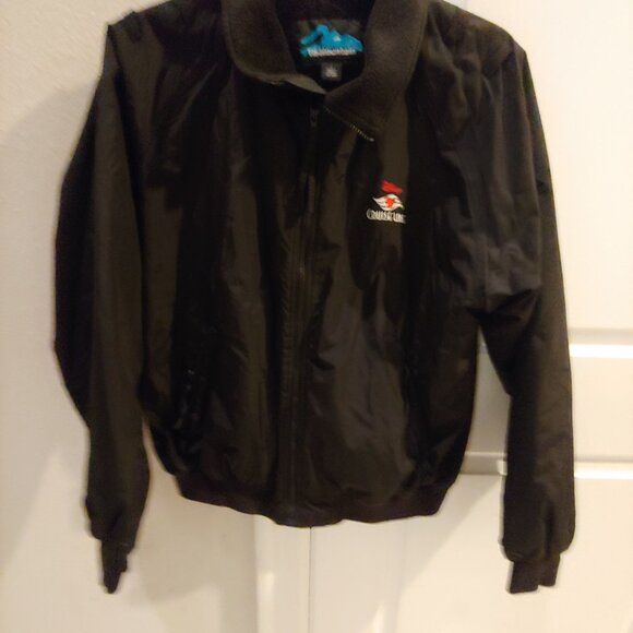 Disney Cruise Line Mens Jacket Size Large Black Tri-Mountain Zip - Picture 3 of 5